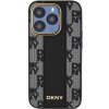 Pouzdro a kryt na mobilní telefon Apple DKNY Checkered Pattern kryt s MagSafe pro iPhone 15 Pro Max - černý 57983120089