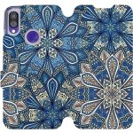 Pouzdro Mobiwear parádní flip Xiaomi Redmi Note 7 - V108P Modré mandala květy – Zboží Mobilmania