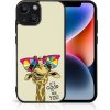 Pouzdro a kryt na mobilní telefon Apple PROTEMIO 89965 MY ART Ochranný kryt pro Apple iPhone 15 Plus GIRAFFE (180)