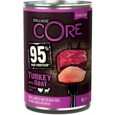 Wellness Core 95% krůta & koza 400 g
