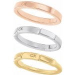Calvin Klein tricolor prsten 3 v 1 Soft Squares 35000458 – Sleviste.cz