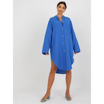 Košilové midi šaty TW-SK-BE-199D.85P blue – Zboží Mobilmania