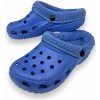 Dětské žabky a pantofle Sport Chlapecké zateplené gumové nazouváky modré
