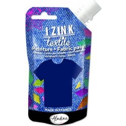 IZINK Textilní barva tmavě modrá 80 ml