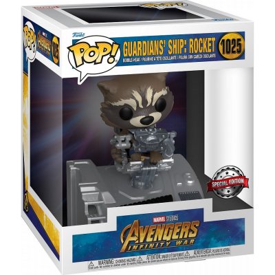 Funko Pop! Deluxe Marvel GOTG Ship Rocket – Zboží Mobilmania