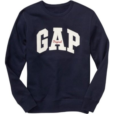 GAP CrewNECK Logo mikina tmavě modrá – Zboží Mobilmania