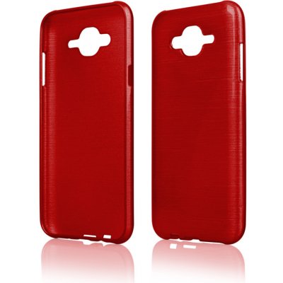 Pouzdro JELLY Case Metallic Samsung J700 Galaxy J7 červené