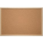 Eurosupplies korková tabule dřevěný rám 120 x 90 cm – Zboží Živě