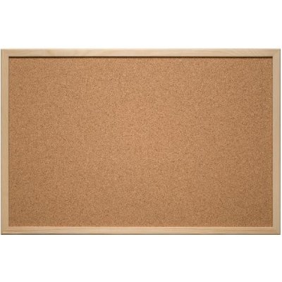 Eurosupplies korková tabule dřevěný rám 120 x 90 cm – Zboží Živě