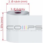 COMP'S, spol. s.r.o. Papírový termokotouček 57/90/12 - 102m – Zboží Živě