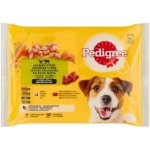 Pedigree kuřecí hovězí a játra ve šťávě 4 x 100 g – Hledejceny.cz