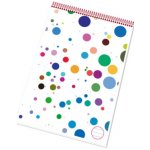 Papírny Brno Poznámkový blok s horní spirálou A6 linkovaný – Zbozi.Blesk.cz