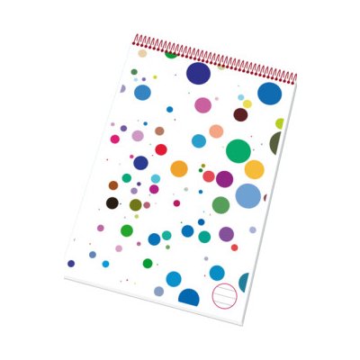 Papírny Brno Poznámkový blok s horní spirálou A6 linkovaný – Zbozi.Blesk.cz