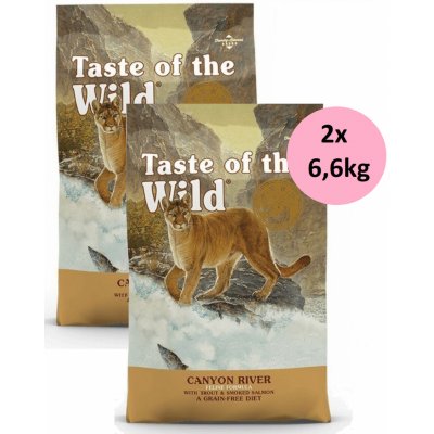 Taste of the Wild Canyon River Feline 2 x 6,6 kg