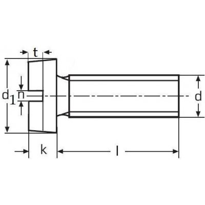 šroub M3x35 BEZ PÚ 4.8 válcová hlava rovná drážka DIN 84 – Sleviste.cz