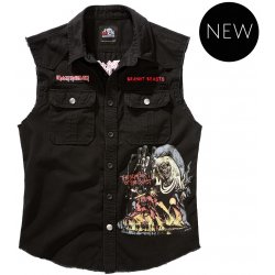 Brandit Iron Maiden Vintage shirt sleeveless NOTB černá