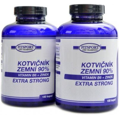 FitSport Nutrition Kotvičník zemní 90% + B6 + Zinek 300 kapslí – Hledejceny.cz