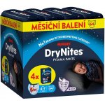 Huggies DryNites JUMBO box pro chlapce 4-7 let 17-30kg 4x16ks – Hledejceny.cz