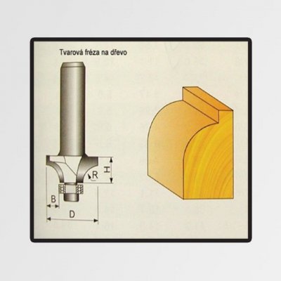 STAVTOOL P70717, Tvarové frézy do dřeva 14,3x14,3x8mm – Zboží Mobilmania