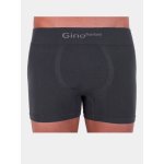 Gino bezešvé boxerky Micro Cotton Long Tmavě šedé – Zboží Dáma