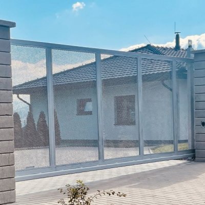 Brána Posuvná Zn žárový zinek šířka 4000 x výška 2000 – Zboží Mobilmania