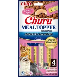 Inaba Churu Cat meal topper tuňák a losos 4 x 14 g