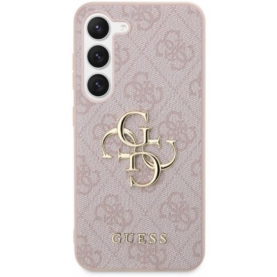 Pouzdro Guess PU 4G Metal Logo Samsung Galaxy S23 růžové – Sleviste.cz