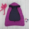 Fusak CuddleCo Comfy-Cape autosedačky nosič 3v1 25x12cm černý fuchsiový