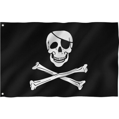 WARAGOD pirátská vlajka Jolly Roger 150x90 cm – Hledejceny.cz