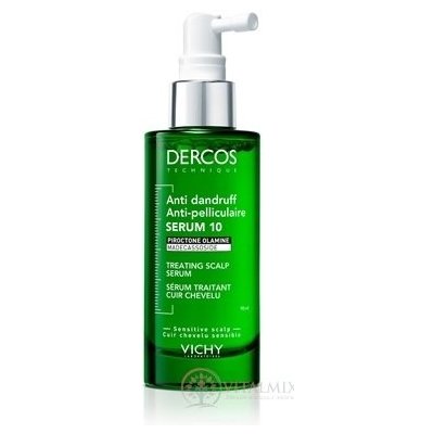 VICHY DERCOS SERUM 10 Ošetřujíci sérum na pokožku hlavy proti lupům 90ml – Hledejceny.cz