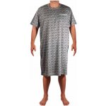 Matěj pánská noční košile krátký rukáv šedá – Zboží Dáma