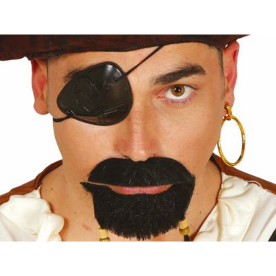 Fiestas Guirca Pirátská páska přes oko s náušnicí
