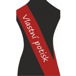 ON-DESIGN Šerpa VLASTNÍ POTISK Barva: červená, Barva potisku: bílá, Fonty písma: Segoe Print – Zboží Dáma
