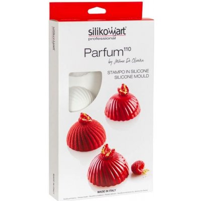 Silikomart Forma silikonová design Parfum polokoule rýhovaná 6 x110 ml – Sleviste.cz