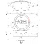 Sada brzdových destiček, vždy 4 kusy v sadě A.B.S. 37477 | Zboží Auto