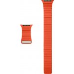 Coteetci kožený magnetický řemínek Loop Band pro Apple Watch 38 / 40mm oranžový WH5205-OR – Hledejceny.cz