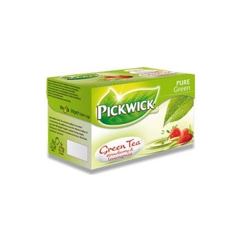 Pickwick Zelený čaj s jahodami a citronovou trávou 20 x 1,5 g