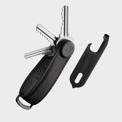 Klíčenka a multitoolu Orbitkey Key Organiser Crazy Horse + Multitool V2 Set Black – Zboží Dáma
