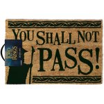 CurePink Lord Of The Rings Pán prstenů: You Shall Not Pass Neprojdeš 60 x 40 cm hnědá [GP85071] – Zboží Mobilmania
