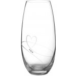 Diamante skleněná váza Romance s kamínky Swarovski 25 cm – Zboží Dáma
