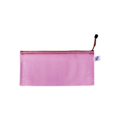 Obálka síťovaná DL se zipem, růžová (5 ks) – Zboží Živě