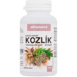 Allnature Kozlík bylinný extrakt v kapslích 60 kapslí