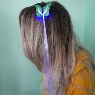 Svítící klip do vlasů - motýlek – Zboží Dáma