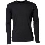 Tee Jays pánské tričko s dlouhými rukávy Interlock černá – Zboží Dáma