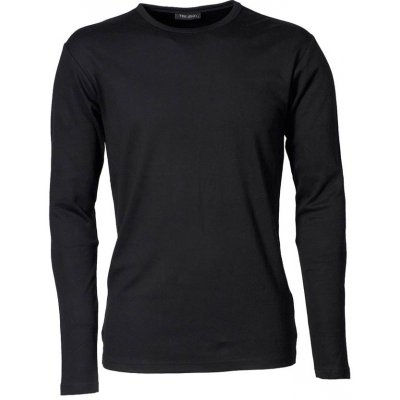 Tee Jays pánské tričko s dlouhými rukávy Interlock černá – Zboží Dáma