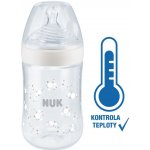 Nuk Nature Sense láhev s kontrolou teploty bílá 260ml – Sleviste.cz