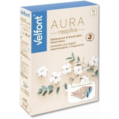 Velfont Aura 3vrstvý matracový chránič a prostěradlo 2v1 200x210/220x35