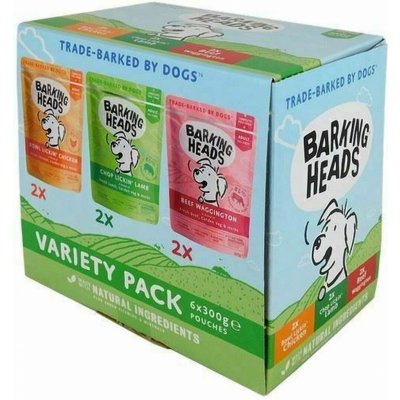 Barking Heads Variety Pack 6 x 300 g