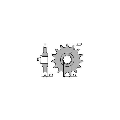 PBR Sprockets 600 11 18NC | Zboží Auto