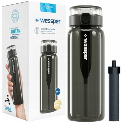 Wessper ActiveMax Clarti Glass 0,68 l stříbrná/šedá – Sleviste.cz